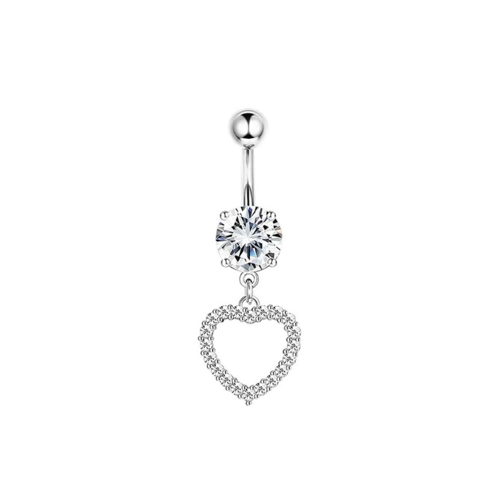 Bobisty14G Belly Button Bars for Women Surgical Steel Belly Bar CZ Butterfly Snake Clicker Navel Ring Body Piercing Jewellery