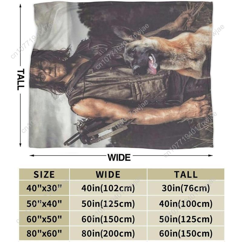 Norman Reedus Blanket Bedding Fleece Blanket Daryl Dixon Soft Throw Blankets Lightweight Anti-Static Blanket Custom blankets