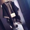 New In Autumn and Winter, Fashionable Versatile Gray and Black Double-sided Large Shawl Women's Thermal Scarf