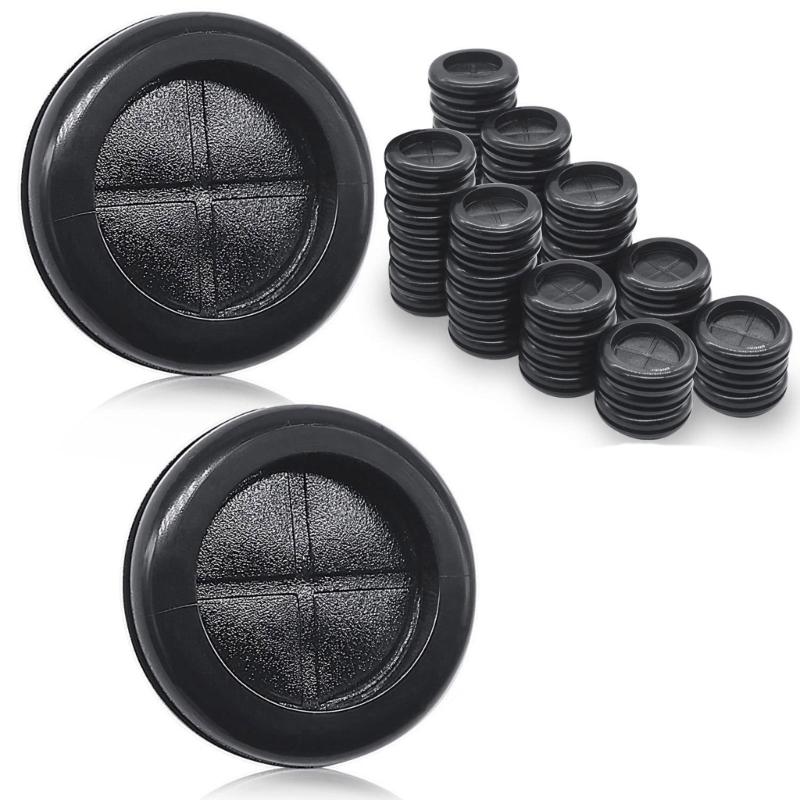 30 ks Sady gumových průchodek Průchodky pro přepážky Průchodky pro kabely Kulaté průchodky pro šasi Dvojstranné gumové zátky do otvorů Průchodky s návleky