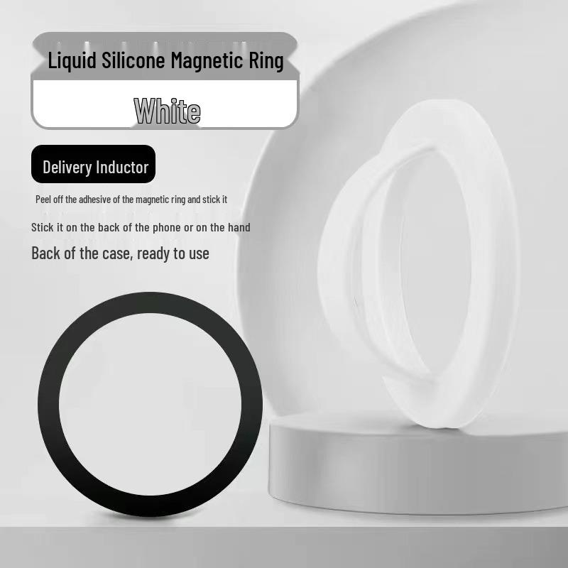 Apple iPhone 15 3D Silicone Magnetic Ring Stand & Finger Grip Cover