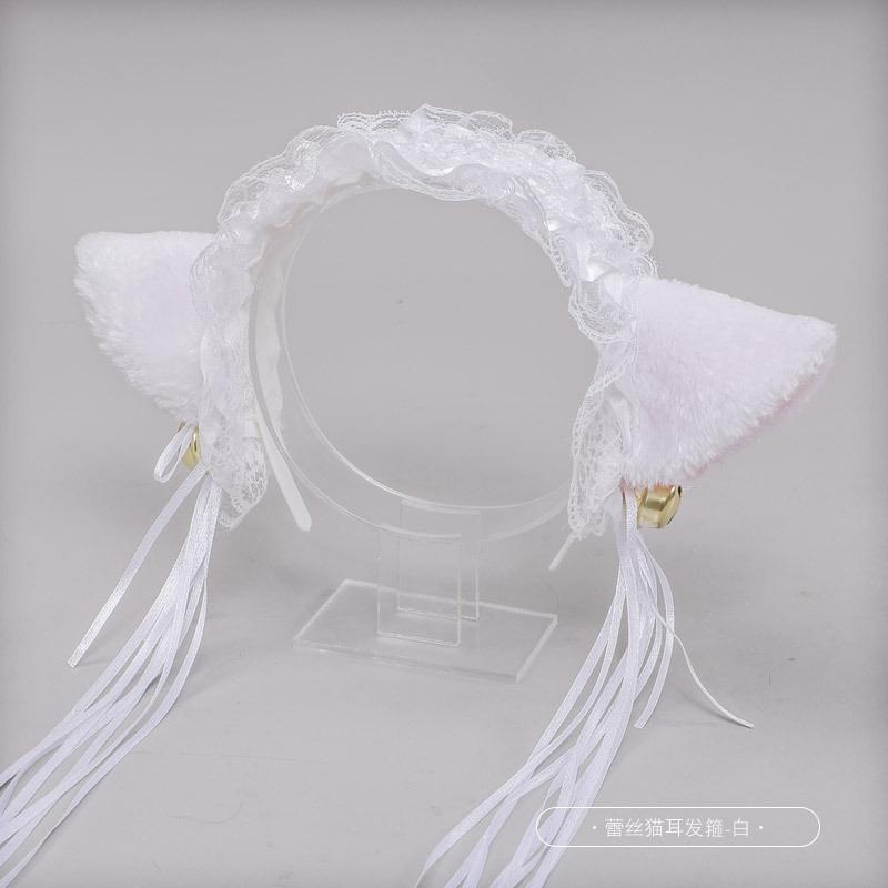 A cosplay prop accessory cat lady hair accessory animal ear maid accessory bell cat ear headband
