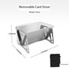 Outdoor Folding Mini BBQ Stainless Steel Incinerator Barbecue Stove Firewood Stove Camping Supplies Portable Charcoal Stove
