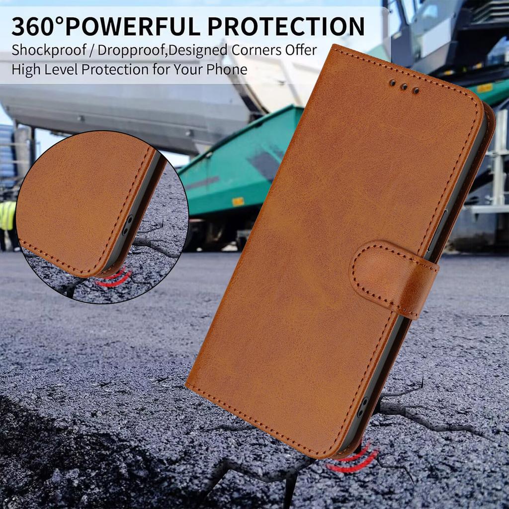 For Xiaomi 15T Wallet Case RFID Blocking Calf Texture Leather Stand Phone Cover with Strap