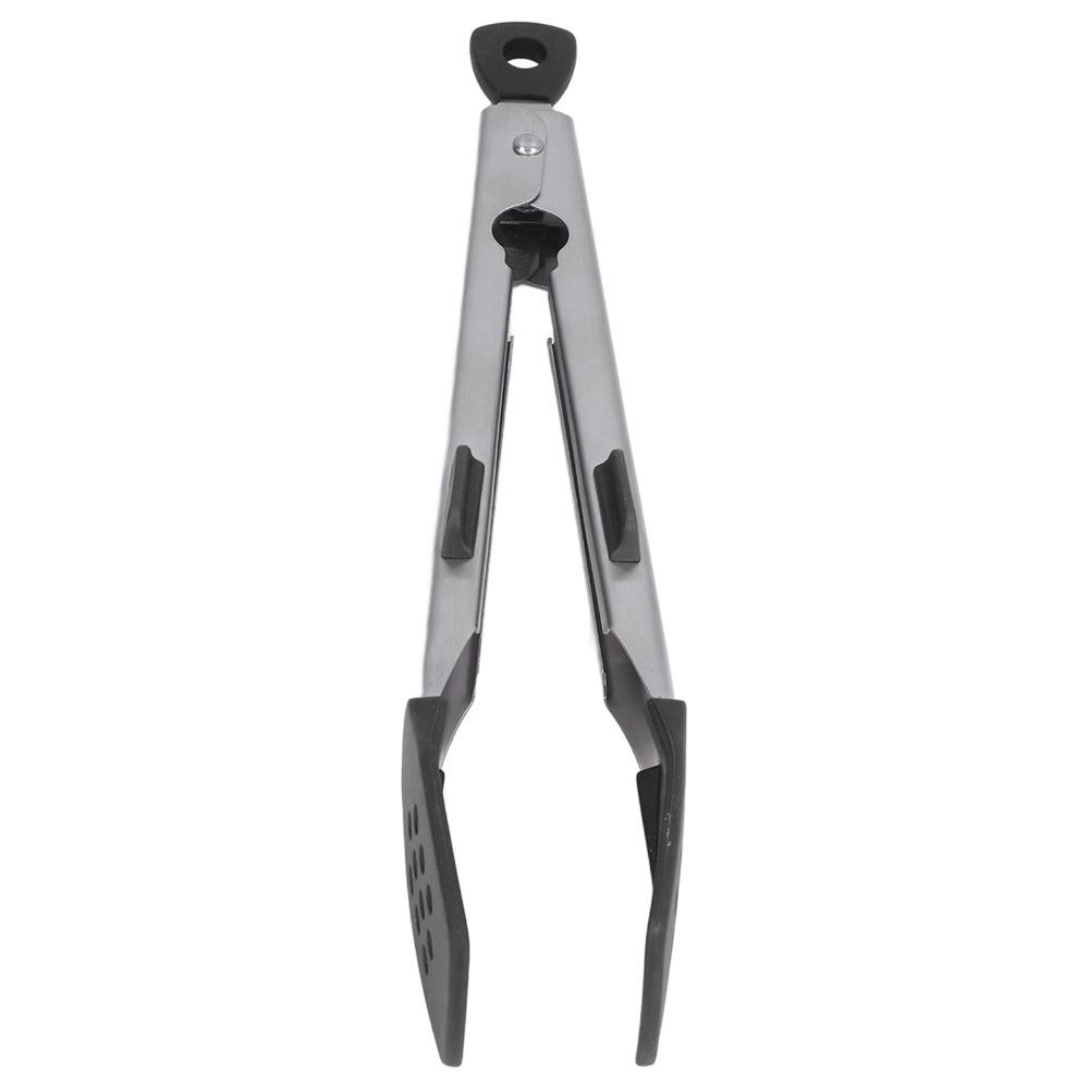 Two Arms Kitchen Tongs Compact Tong Cooking Tongs Practical Food Tongs BBQ Grilling