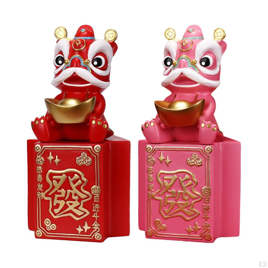 Chinese Money Box Figure Feng Shui Statue for Desktop Office Decoration