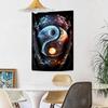 Yingyang Wall Decor Tapestry Art For Pet Memorial Birthdaywedding Party Backdrop Family Gift
