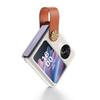 حامل جلدي حزام معصم جراب هاتف لـ OPPO Find N3 Flip Find N2 Flip N3flip Findn3flip N2flip Findn2flip غطاء مقاوم للصدمات