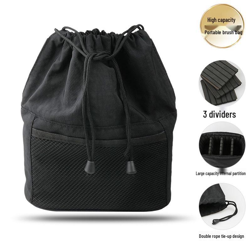 New Large-Capacity Drawstring Makeup and Toiletry Travel Bag with Compartments