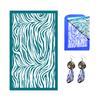 Silk Screen Stencil for Polymer Clay Earring Reusable Leaf Animal Silkscreen Print Mesh Stencils Crafts Printing Home Decoration