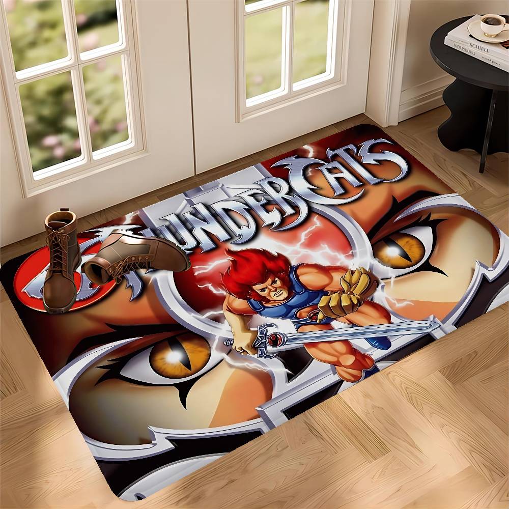 ThunderCats Anime Teppich Nordic Style Fußmatte Badezimmer-WC-Matten Schlafzimmer Hotel Dekorationsmatte 40x60cm