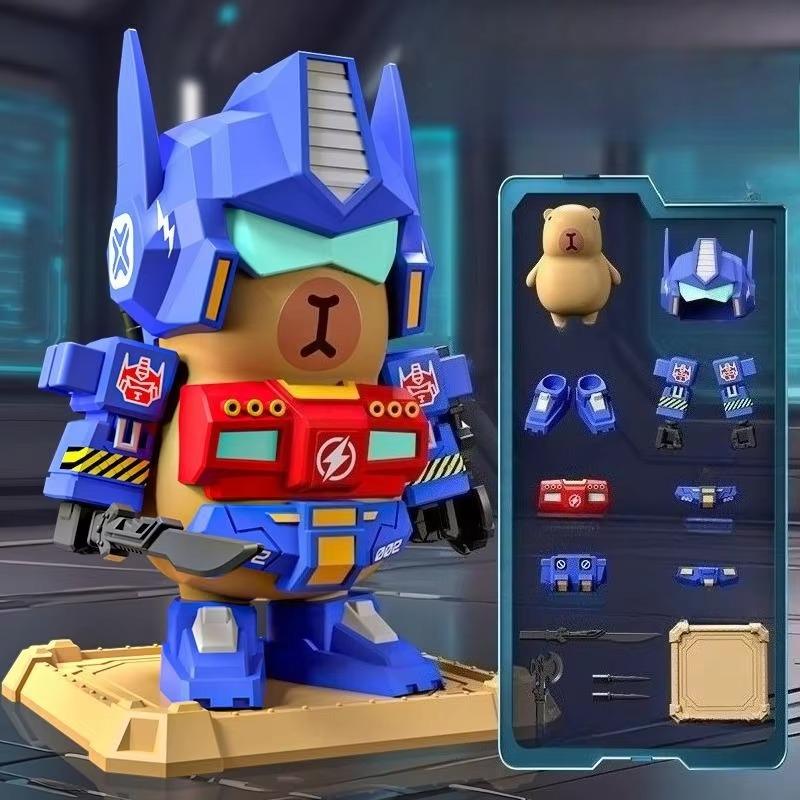3 Style Capybara Magnetic Assembly Model Toy Movable Joints Decorations for Dwarves Robot Mecha Kits Models Toys Gifts
