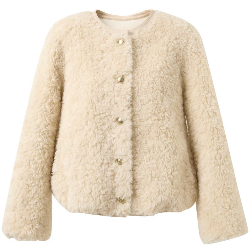 SANCITY 2025 Winter Wollmischung Kunstpelz Kurzmantel