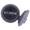 AS Schwabe 60419 Fiche électrique femelle avec terre 230 V noir IP44