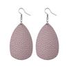 Fashion Leather Earrings Lightweight Faux Leather Leaf Earrings Teardrop Dangle Handmade For Women Girls Jewelry Wholesale