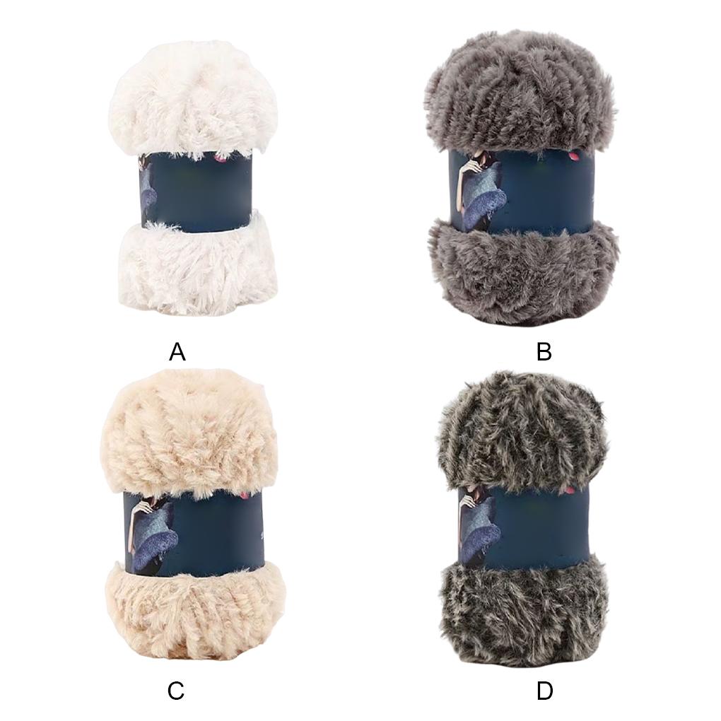 Knit Yarn Fur Ball Sewing Supplies DIY Prop Colorful Softness Wool Sew Tool Clothing Multipurpose Hat Knitting Tools