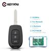 KEYYOU 2/3 Buttons Remote Key 434MHZ With 4A PCF7961M Chip For Renault Sandero Dacia Logan 2 Stepway Clio4 Duster 2016