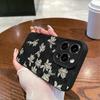 Surface Wrinkles and Unevenness Phone Shell Gardenia Floral Printed Protective Matte TPU Cover Soft Silicone Case