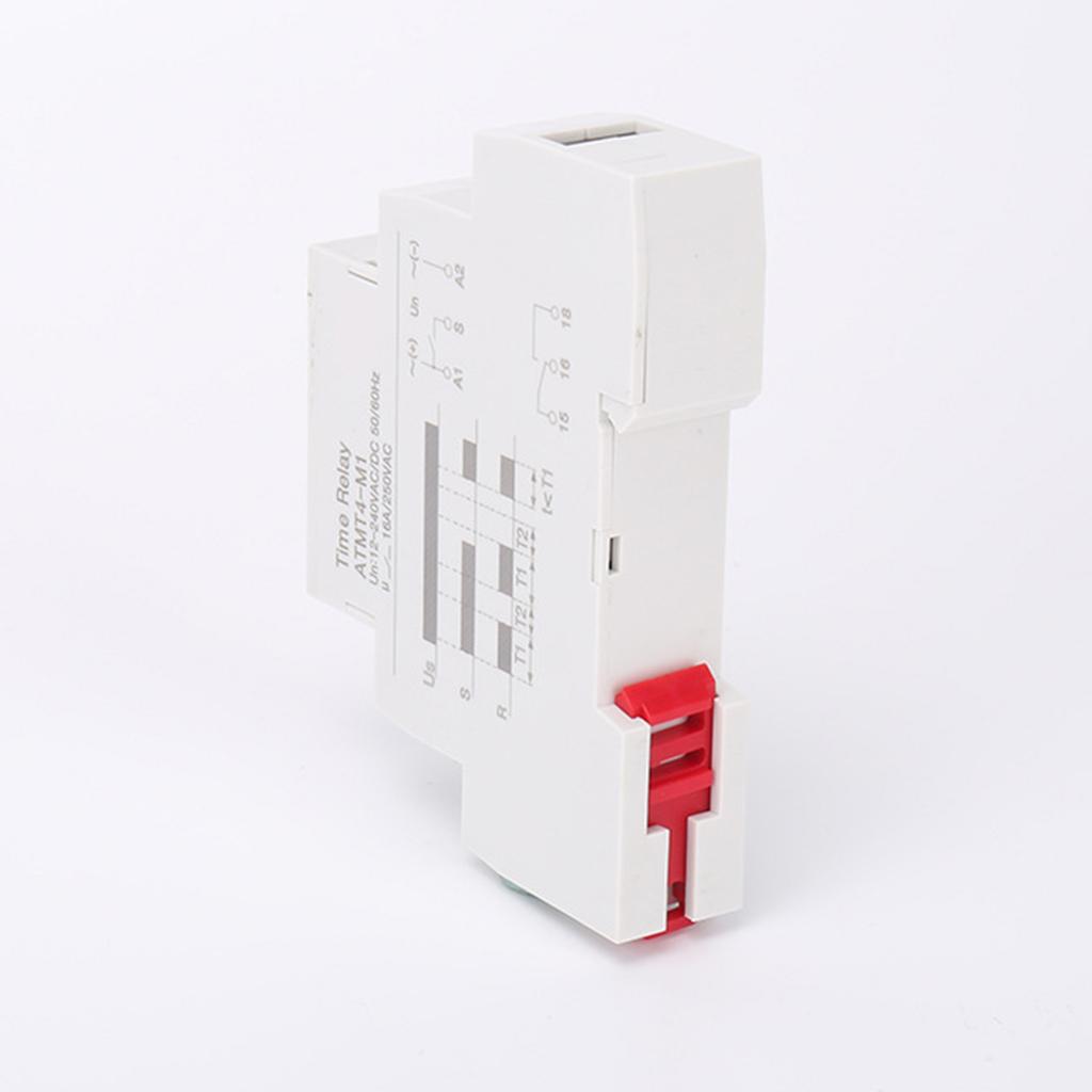Multifunctional Time Delay Relaying 10 Functions DIN Rail Mount Wide Voltages Designs 12V 240V for Industrial Control