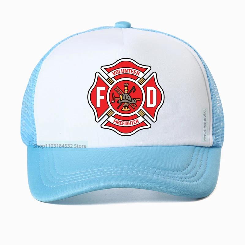 Firefighter Department Baseball Cap Men Women Adjustable Fireman Fire Rescue Dad Hat Outdoor Mesh Breathable hats