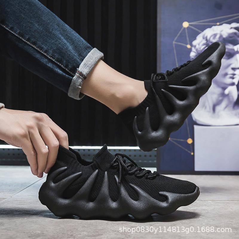 

МОДНАЯ ОБУВЬ, мужские дышащие спортивные кроссовки, спортивные кроссовки для бега, уличные женские теннисные кроссовки для тренажерного зала 35 чёрный