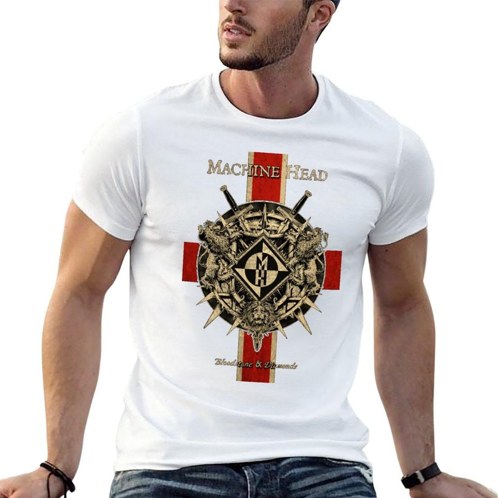 Machine Head TShirt Relaxed Fit Casual Short Sleeve Top