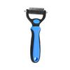 Pet Deshedding Brush Double-Sided Undercoat Rake for Dogs Cats Extra Wide Pet Shedding And Dematting Comb for Grooming