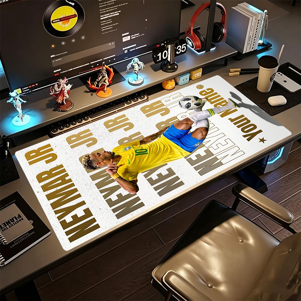 Neymar Energy Poster Customized Name Mouse Pad Keyboard Mat Desktop Mouse Pad Non-Slip Rubber Base Office and Gaming Desk Decoration