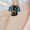 2D Acryl Boek Draak Broche Pin Charmante Gevleugelde Draak Badge Schattige Fantasie