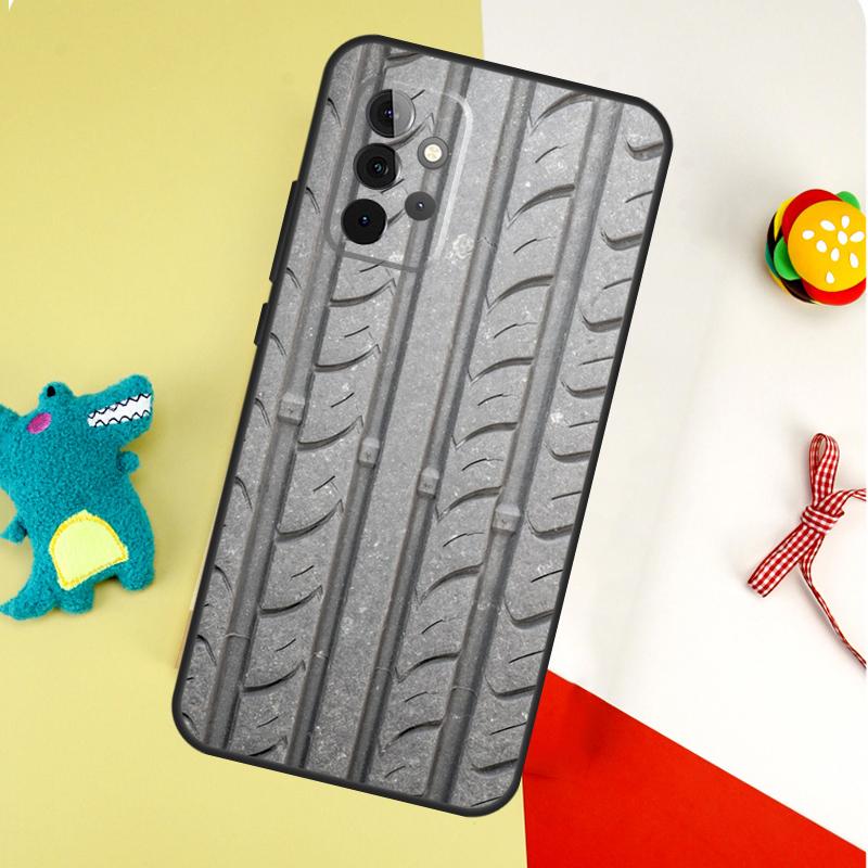 Tire Tread Pattern For Samsung Galaxy A53 A33 A13 A54 A34 A14 A55 A35 A15 A05 A06 A16 A22 A32 A52 Phone Case