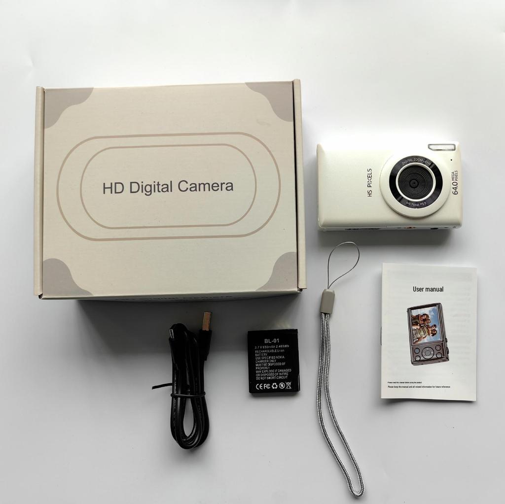 64MP Portable Student Music Vlog Mirrorless Camera for Travel