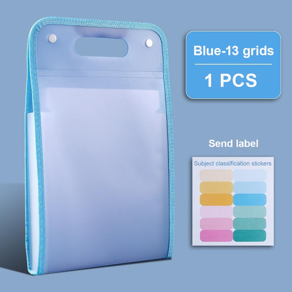 Portable Folder Multi-layer Large Capacity Accordion Bag Test Paper Storage Bag Student Stationery School Office Supplies