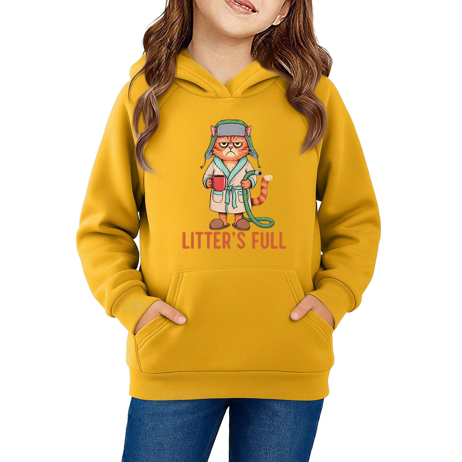 

Толстовки для девочек-подростков, толстовки с длинным рукавом, пуловер с завязками, симпатичная толстовка большого размера 160 жёлтый