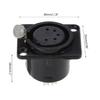 5-core XLR Connector Female Jack Socket Panel Mounted Type Square Shape Base