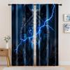 2pc,  Curtain Retro Wolf Versatile 100% Polyester,Without Electricity Birthday Party Use for Living Room, Outdoor Decor