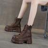 Thick-soled Hollowed Martin Boots Hollowed Breathable Mesh Boots Punched Hole Martin Boots Height-increasing Women's Boots