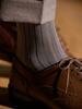 Abilujeu Men'S Two-Tone Ribbed Dublin Silket Socks (2 Colors)