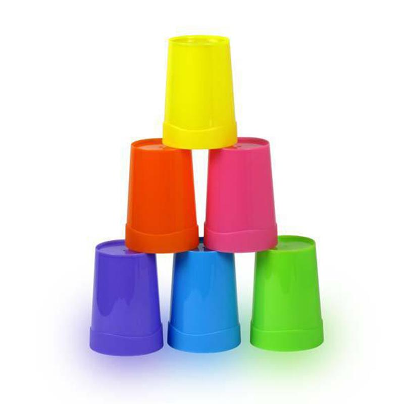 7pcs Rainbow Plastic Cups Set Reusable Water Mug Picnic Travel Trendy Funny Portable Rainbow Suit Cup Party Kids Drink Cup