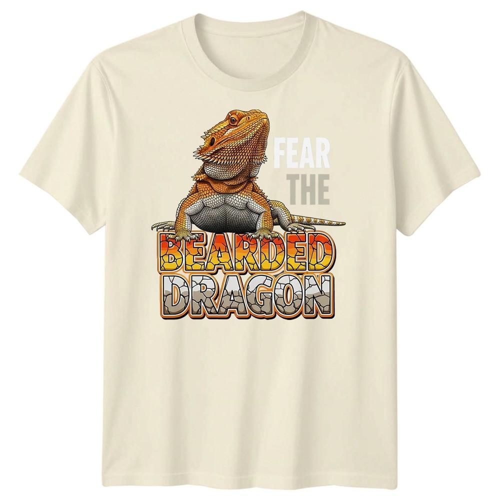 Fear The Bearded Dragon Reptiles Animals Mens TShirt