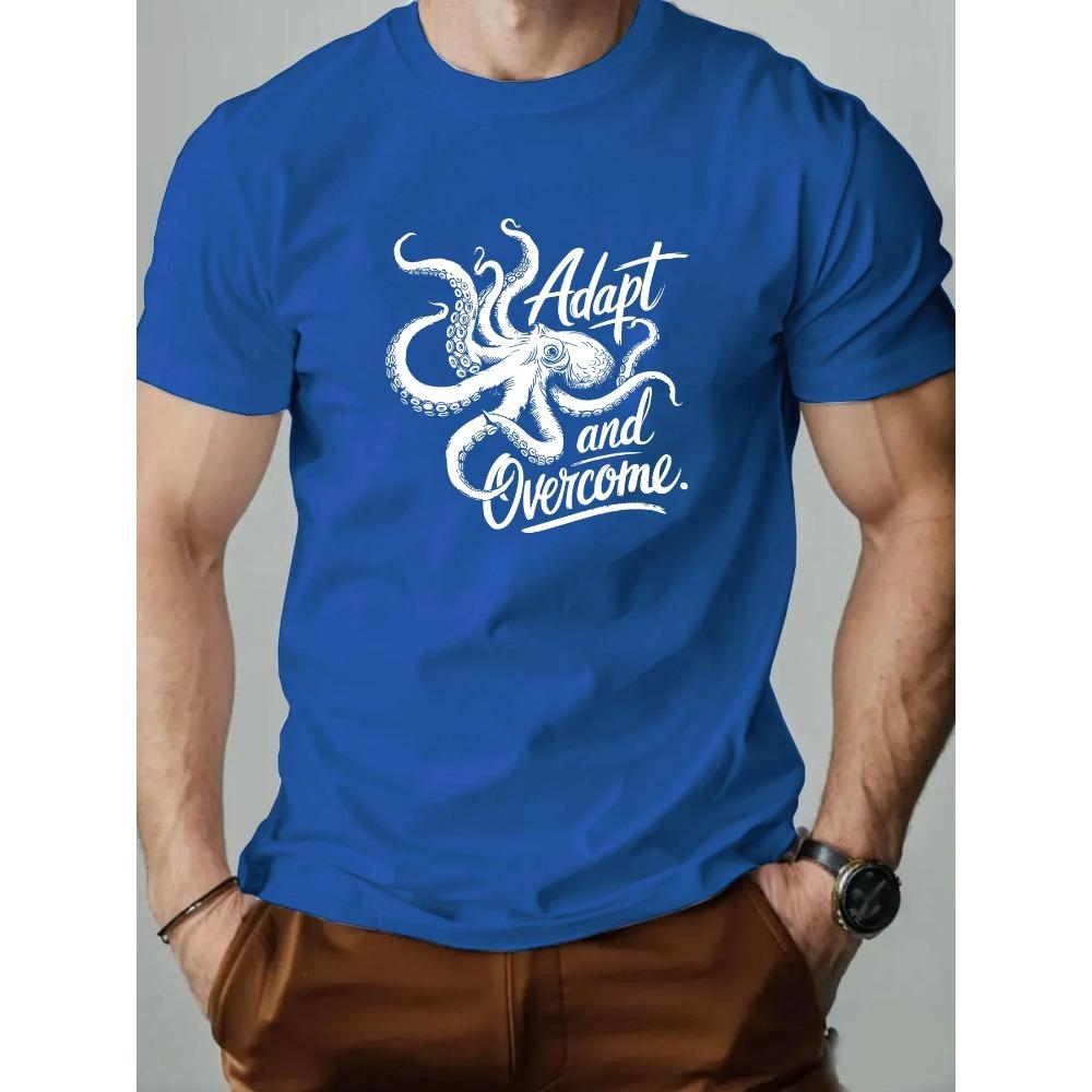 Male T-Shirt Cotton Graphic Tees for Men 2025 Trendy Fashion Print Summer Casual Soft Breathable Crewneck Daily Top