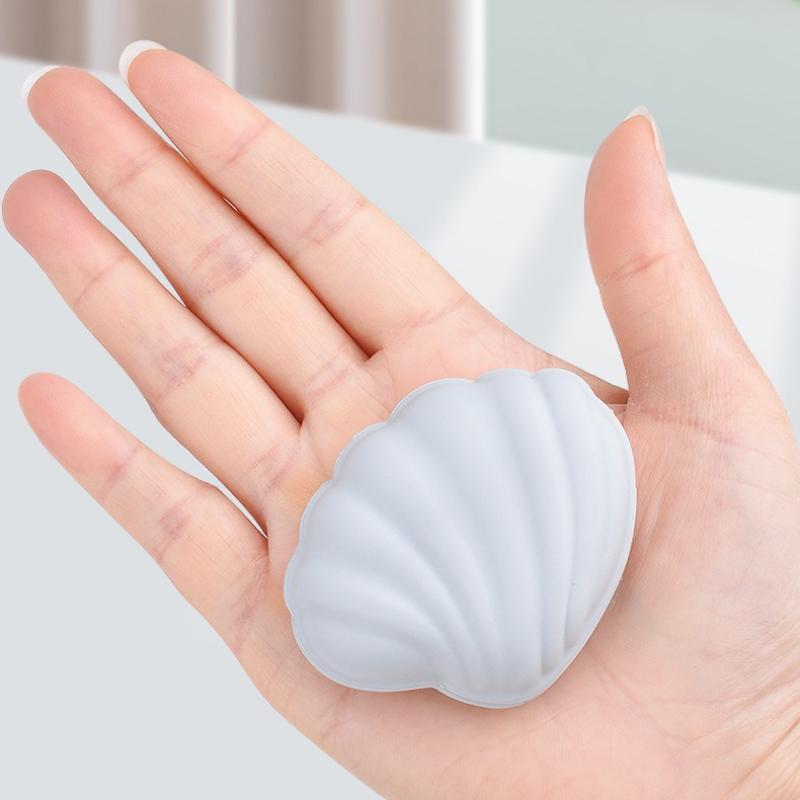 1Pc Cute Mini Shell-shaped Silicone Storage Box Girls' Small Items Organizer for Jewelry Pill Case Travel Portable Medicine Box