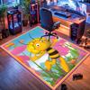 Biene Maja Teppich, geeignet für Wohnzimmer, Schlafzimmer, Spielzimmer, Computerraum und Heimdekoration.