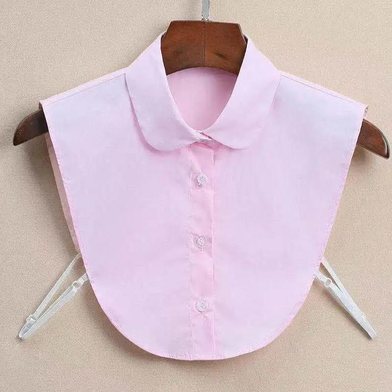 Fake Collar For Shirt Detachable Collars Solid Shirt Lapel Blouse Top Men Women Black White Girls Top Clothes QH132