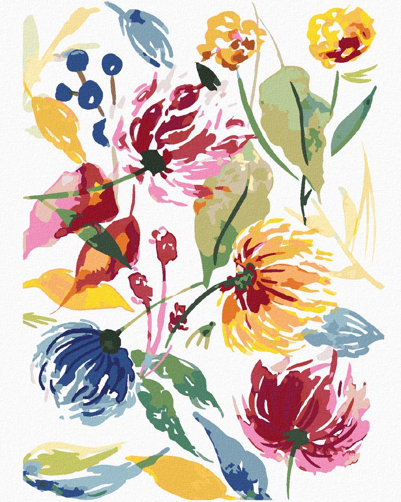 Satın alın Zuty Paint by Numbers ABSTRACT WILD FLOWERS (ALEXANDRIA