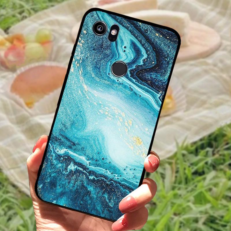 Pro Google Pixel 2 XL Pouzdro Mramorové Nárazuvzdorné Měkký silikon TPU Zadní kryt Pouzdro Pro Google Pixel2 Pixel 2 XL 2X Pouzdra na telefon Roztomilé