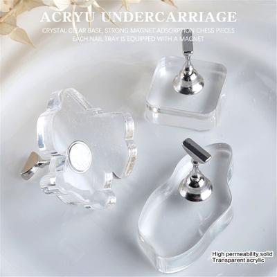 Acryl Nagel Übungsständer Magnetischer Nagelspitzen Präsentationsständer Trainings Falsche Nagelspitzen Halter Salon Zuhause Maniküre Werkzeug