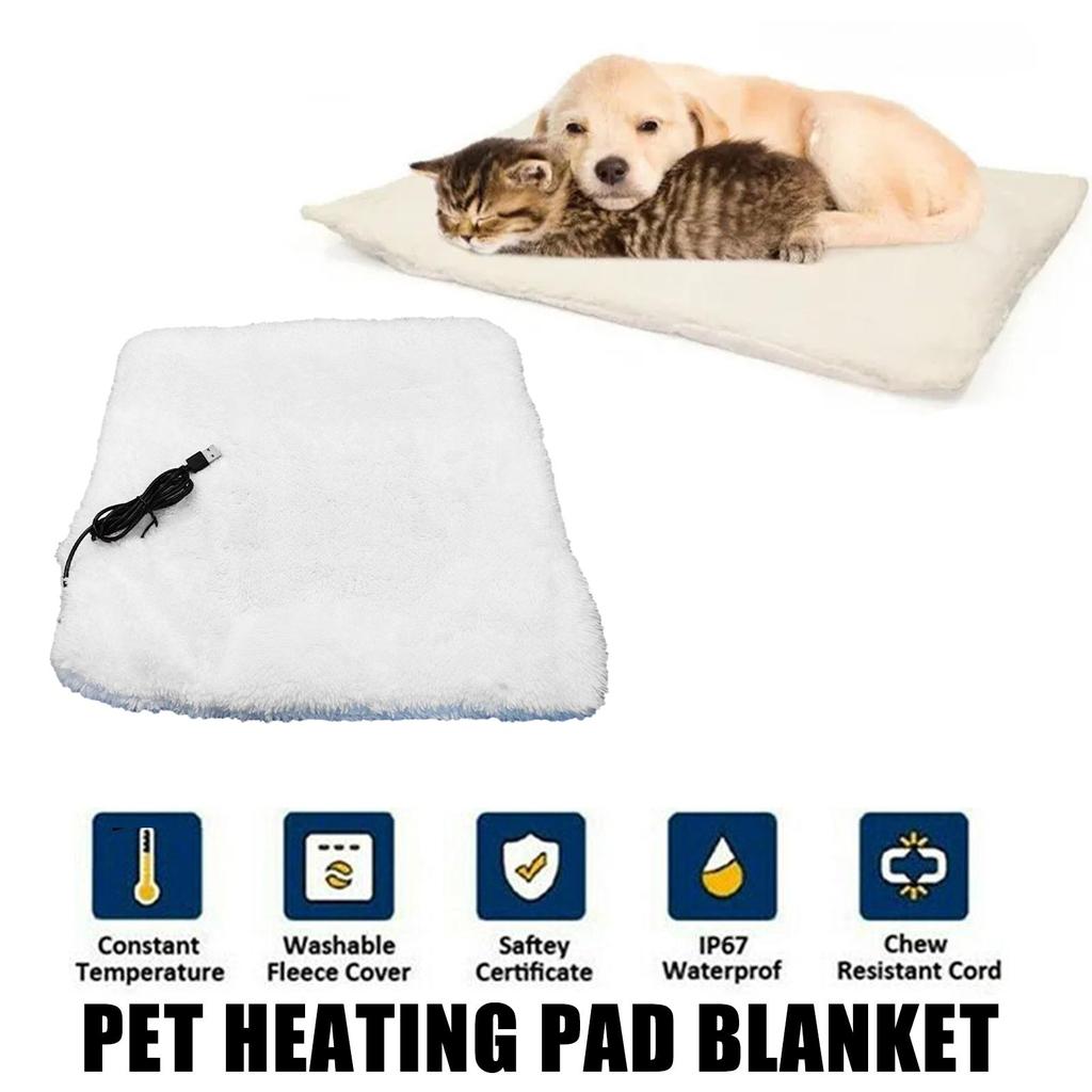 Buy 60*40cm Pet USB Heating Pad Electric Blanket Winter Heated Mat Constant Warm Pet Long
