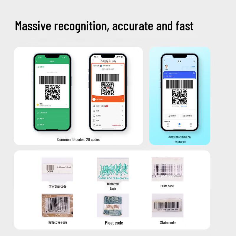 Deli Wired 1D/2D Barcode Scanner