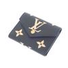 LOUIS VUITTON  M80968 Tri-fold wallet black leather Women