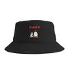 Hi Pingu Bucket Hat For Couple  FisherUnisex Hats Casual Vacation Caps Breathable Hip Hop Graphic Sun Hats